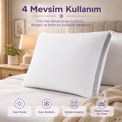 Klimalı Yastık 50x70 cm – Isı Dengeleyici ve Nefes Alabilen Yastık
